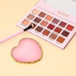 Resin Nail Art Palette Nail Mixing Palette Nail Art Painting Mixed Color Palettes Gold Edge Nail Holder Display Board Cosmetic Mixing Tools (Pink)