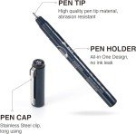MAIKEDEPOT Micro Fineliner Drawing Art Pens Calligraphy Pens for Artist Drawing Supplies, 16 Set Waterproof Black Ink Pens for Sketching,Technical Drawing