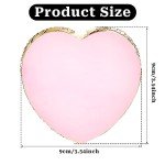 Resin Nail Art Palette Nail Mixing Palette Nail Art Painting Mixed Color Palettes Gold Edge Nail Holder Display Board Cosmetic Mixing Tools (Pink)