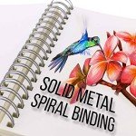 U.S. Art Supply 11"x14" Top Spiral Bound Sketch Book, 2 Pack, 100 Sheets Each, 60lb (100gsm), Acid-Free, Artist Sketchbook, Drawing Pad for Adults & Students