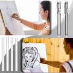 12 Pieces Retractable Mechanical Eraser Pen Bulks Retractable Mechanical Stick Eraser Refill for Teacher Gifts Painting Writing Office Daily Study (Clear Black)