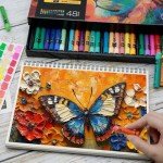 Artspal Soft Oil Pastels Set of 48 Vibrant Colors, Smooth and Soft Oil Pastel Crayons for Artists, Beginners, Teachers, Students, Great Blending and Layering for Art Supplies, Art Painting, Drawing