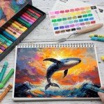 Artspal Soft Oil Pastels Set of 48 Vibrant Colors, Smooth and Soft Oil Pastel Crayons for Artists, Beginners, Teachers, Students, Great Blending and Layering for Art Supplies, Art Painting, Drawing