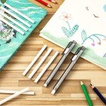 12 Pieces Retractable Mechanical Eraser Pen Bulks Retractable Mechanical Stick Eraser Refill for Teacher Gifts Painting Writing Office Daily Study (Clear Black)