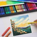 Artspal Soft Oil Pastels Set of 48 Vibrant Colors, Smooth and Soft Oil Pastel Crayons for Artists, Beginners, Teachers, Students, Great Blending and Layering for Art Supplies, Art Painting, Drawing
