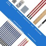Drawing Sketching Pencil Set, 26 pcs Draw Supplies Kit, 14 Graphite (12B -6H), Charcoal Erasers Sharpener Extender, Ideal for Drawing Art, Sketching, Shading, Artist Pencils for Beginners Pro Artists