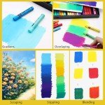 Artspal Soft Oil Pastels Set of 48 Vibrant Colors, Smooth and Soft Oil Pastel Crayons for Artists, Beginners, Teachers, Students, Great Blending and Layering for Art Supplies, Art Painting, Drawing