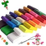 CiaraQ Polymer Clay-Oven Baked Modeling Clay with Sculpting Tools, 24 Colors, 1.2 lbs, Great for Children and Artists.