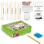 CiaraQ Polymer Clay-Oven Baked Modeling Clay with Sculpting Tools, 24 Colors, 1.2 lbs, Great for Children and Artists.