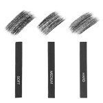 Pacific Arc Compressed Charcoal Sticks Soft 12 Pack for Drawing, Sketching, and Shading