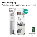Winsor & Newton Studio Collection Artist Pencils, Graphite Pencils, Set of 5