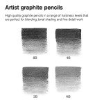 Winsor & Newton Studio Collection Artist Pencils, Graphite Pencils, Set of 5