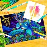 Soucolor Glitter Gel Pens for Adult Coloring Books, Back to School Supplies, 120 Pack-60 Glitter Pens, 60 Refills and Travel Case, 40% More Ink Markers Set for Drawing Doodling Journaling Art Supplies