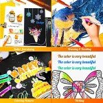 Soucolor Glitter Gel Pens for Adult Coloring Books, Back to School Supplies, 120 Pack-60 Glitter Pens, 60 Refills and Travel Case, 40% More Ink Markers Set for Drawing Doodling Journaling Art Supplies