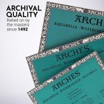 Arches Watercolor Block, Cold Press 12"X16", 10 Count