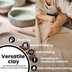 Old Potters Premium Air Dry Clay, White, 10 lbs, All Natural Modeling Clay. Ideal for Beginners and Advanced Sculptors.
