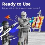 Artlicious Canvases for Painting - Pack of 24, 8 x 10 Inch Blank White Canvas Boards - 100% Cotton Art Panels for Oil, Acrylic & Watercolor Paint