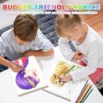 9" x 12" Sketch Book, 2-Pack 50 Sheets Spiral Bound Art Sketchbook, Acid Free Artist Drawing Book Paper, Art Supplies for Adults Kids, Craft Activities, Sketch Paper for Drawing Coloring Sketching