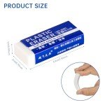 12 Pack Pencil Erasers, Large White Erasers for School, Art Erasers for Kids Drawing Bulk