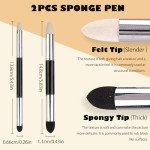 Haojiaho Blending Stump, 9pcs Blending Stumps, Blending Sponge Pens and Sandpaper Pencil Sharpener, Washable & Reusable, Tortillions Paper Art Blenders for Student Artist Charcoal Sketch Drawing