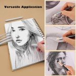 Haojiaho Blending Stump, 9pcs Blending Stumps, Blending Sponge Pens and Sandpaper Pencil Sharpener, Washable & Reusable, Tortillions Paper Art Blenders for Student Artist Charcoal Sketch Drawing