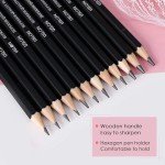 Wonwood_direct Drawing Pencils for Sketching, 12 Pack Professional Graphite Pencil Set, Drawing Supplies with 2H H F HB 2B 3B 4B 5B 6B 7B 8B Pencil, Art pencil for Artist, Sketching Lover, Beginner