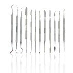 CYNAMED Stainless Steel Spatula Wax & Clay Sculpting Tool Carver Set (12PK)