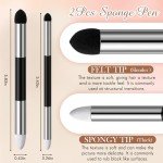 AmazingSpark 40 Pcs Sketch Drawing Tools Blending Stump Set Accessories with Sandpaper Pencil Sharpener Pencil Extension Tool Erasers, Sponge Replacement Heads & Felt Bag for Charcoal Sketch Drawing