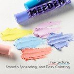 MEEDEN Soft Oil Pastels Set: 48 Colors with Extra 4 White Oil Pastels for Artists Beginners Adults Teachers - Vibrant Oil Pastel Crayons for Art Painting & Drawing, Blending, Layering, Shading