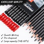 24 Pack Drawing Sketching Pencil Set, Art Pencils for Sketching(14B - 3H), Graphite Shading Pencils for Drawing, Ideal for Art Creation, Shading, Beginners & Artist