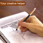 6pcs Artist Blending Sponge Pen, 2 Sizes Double-Headed Detail Blending Stump Pen Sketch Pen Brush Rubbing Sponge Drawing Art Blender Tool Drawing Blender for School Students Beginners Artists