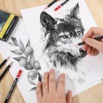 24 Pack Drawing Sketching Pencil Set, Art Pencils for Sketching(14B - 3H), Graphite Shading Pencils for Drawing, Ideal for Art Creation, Shading, Beginners & Artist