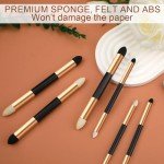 6pcs Artist Blending Sponge Pen, 2 Sizes Double-Headed Detail Blending Stump Pen Sketch Pen Brush Rubbing Sponge Drawing Art Blender Tool Drawing Blender for School Students Beginners Artists