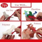 Pepy 35 PC Clay Sculpting Tools Set; 5 Each of 7 Different Shapes; Ideal for Polymer Clay, Air Dry Clay, Plastilina Modeling Clay, and Pottery Clay; Classroom Pack