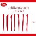 Pepy 35 PC Clay Sculpting Tools Set; 5 Each of 7 Different Shapes; Ideal for Polymer Clay, Air Dry Clay, Plastilina Modeling Clay, and Pottery Clay; Classroom Pack