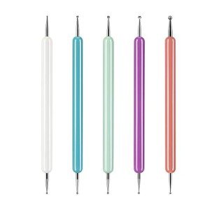 5 Pcs Pattern Tracing Stylus, Ball Embossing Stylus for Transfer Paper, Tracing Tools for Drawing, Embossing Tools for Paper, Art Dotting Tools for Nail Art, Ball Tip Clay Tools Sculpting Stylus