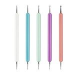 5 Pcs Pattern Tracing Stylus, Ball Embossing Stylus for Transfer Paper, Tracing Tools for Drawing, Embossing Tools for Paper, Art Dotting Tools for Nail Art, Ball Tip Clay Tools Sculpting Stylus