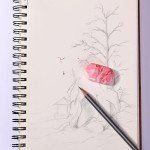 Mr. Pen- Erasers, 12 Pack, Marble Pencil Eraser, Erasers for Pencils