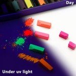 Artecho 50pcs Soft Pastels, 48 Colors Including 4 Fluorescent Colors, Extra Free Black & White, Square Chalk for Drawing, Blending, Layering, Shading, Pastels Art Supplies