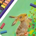 Artecho 50pcs Soft Pastels, 48 Colors Including 4 Fluorescent Colors, Extra Free Black & White, Square Chalk for Drawing, Blending, Layering, Shading, Pastels Art Supplies