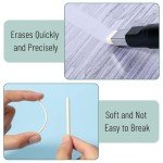 Mr. Pen- Pen Style Eraser, 2 Pack, Square & Round Tip, Eraser Pen, Pencil Erasers, Eraser Pencil, Art Erasers for Drawing Erasers for Drawing, Precision Eraser, Art Eraser, Pen Eraser, Artist Eraser