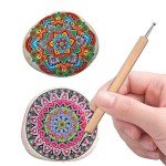 ABenkle 10Pcs Dotting Tools Ball Styluses for Rock Painting, Pottery Clay Modeling Embossing Art Mandala