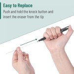 Mr. Pen- Pen Style Eraser, 2 Pack, Square & Round Tip, Eraser Pen, Pencil Erasers, Eraser Pencil, Art Erasers for Drawing Erasers for Drawing, Precision Eraser, Art Eraser, Pen Eraser, Artist Eraser