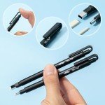 Mr. Pen- Pen Style Eraser, 2 Pack, Square & Round Tip, Eraser Pen, Pencil Erasers, Eraser Pencil, Art Erasers for Drawing Erasers for Drawing, Precision Eraser, Art Eraser, Pen Eraser, Artist Eraser