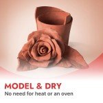 DAS Air-Hardening Modeling Clay - Terra Cotta Clay 2.2lb Block - Pliable Air Clay for Sculpting and Coating - Easy to Use Air Dry Modeling Clay for All Ages - Molding Clay for Sculpting and More