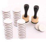 46 Packs Mini Ink Blending Tool Set, 2 Mini Applicator Tools and 44 Replacement Foam Pads for Scrapbooking Painting Drawing Art SuppliesInk Tools and More (Black 46pack)