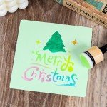 46 Packs Mini Ink Blending Tool Set, 2 Mini Applicator Tools and 44 Replacement Foam Pads for Scrapbooking Painting Drawing Art SuppliesInk Tools and More (Black 46pack)