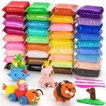 CiaraQ Modeling Clay Kit - 36 Colors Air Dry Ultra Light Clay, Safe & Non-Toxic, Great Gift for Kids.