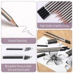 Mr. Pen- Sketch Pencils for Drawing, 19 Pcs, With Graphite Sticks, Erasers and Sharpener, Art Pencils for Sketching