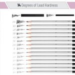 Mr. Pen- Sketch Pencils for Drawing, 19 Pcs, With Graphite Sticks, Erasers and Sharpener, Art Pencils for Sketching